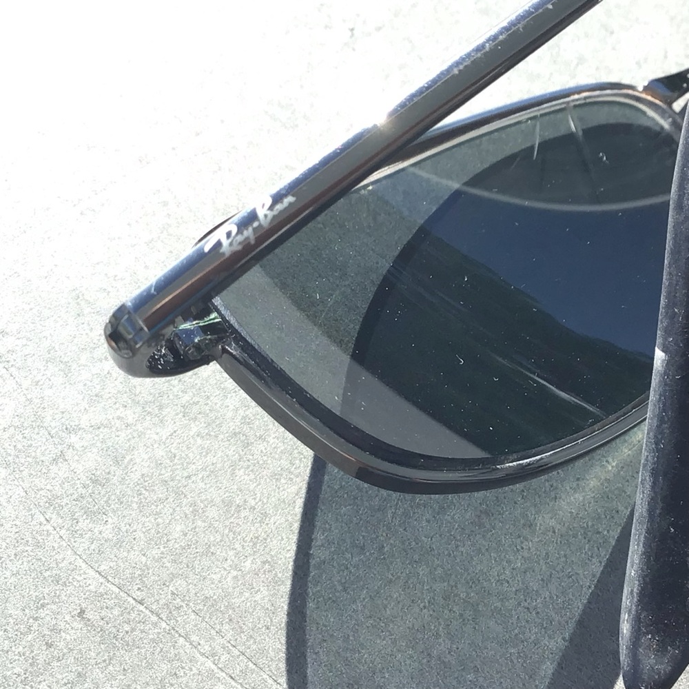 Ray-Ban Vintage Black Metal Full-rim Frame Sunglasses Made in Italy - Picture 3 of 12